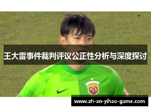 王大雷事件裁判评议公正性分析与深度探讨